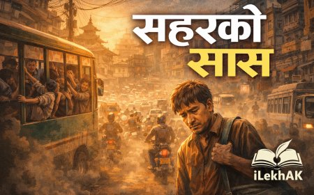 सहरको सास | अराजकतामा बाँचिरहेका सहरिया जीवनको नेपाली लघुकथा