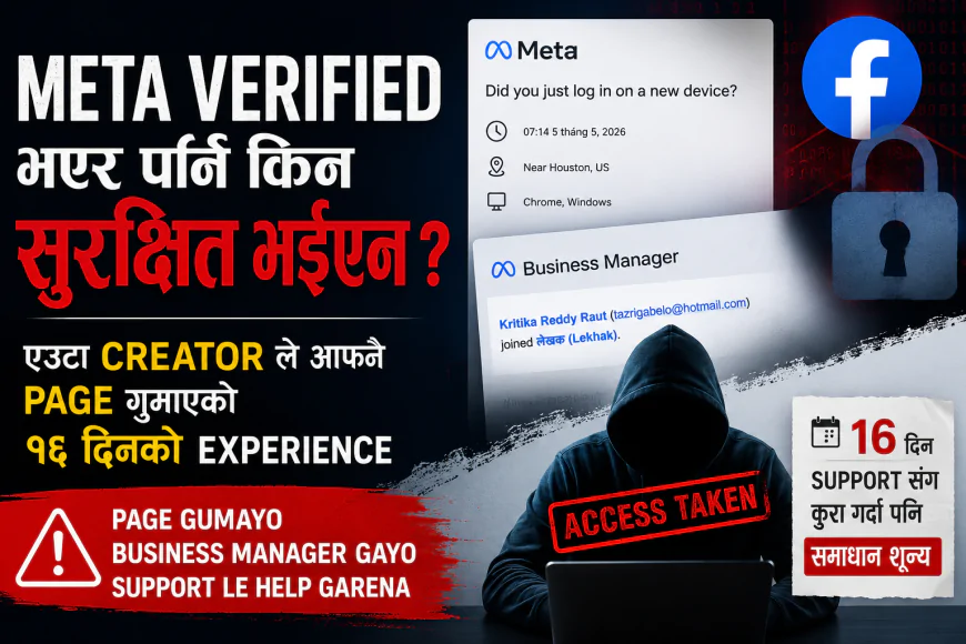 Meta Verified भएर पनि किन सुरक्षित भइएन ?