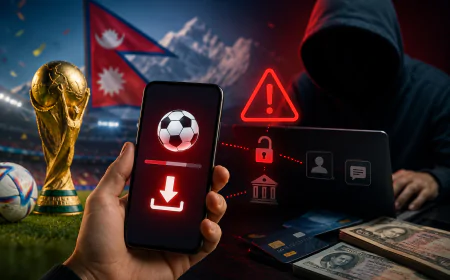 Fake FIFA World Cup Streaming Scams in Nepal: How Cyber Criminals Are Stealing Money Through APK Apps | Lekhak