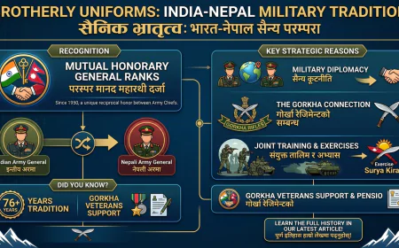 Brotherly Uniforms: India र Nepal ले किन एकअर्काको Army Chief लाई 'Honorary General' दर्जा दिन्छन्?